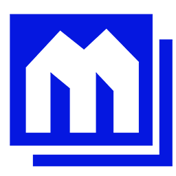 Blue icon of a house with an upward arrow suggesting growth or increase.